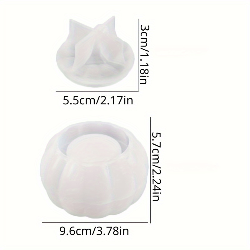 2pcs Pumpkin Jar Silicone Mold - огляд і ціна Candle Molds