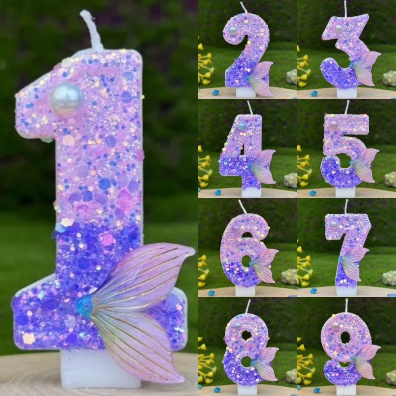 Glitter Purple Gradient Mermai - огляд і ціна Soy Wax
