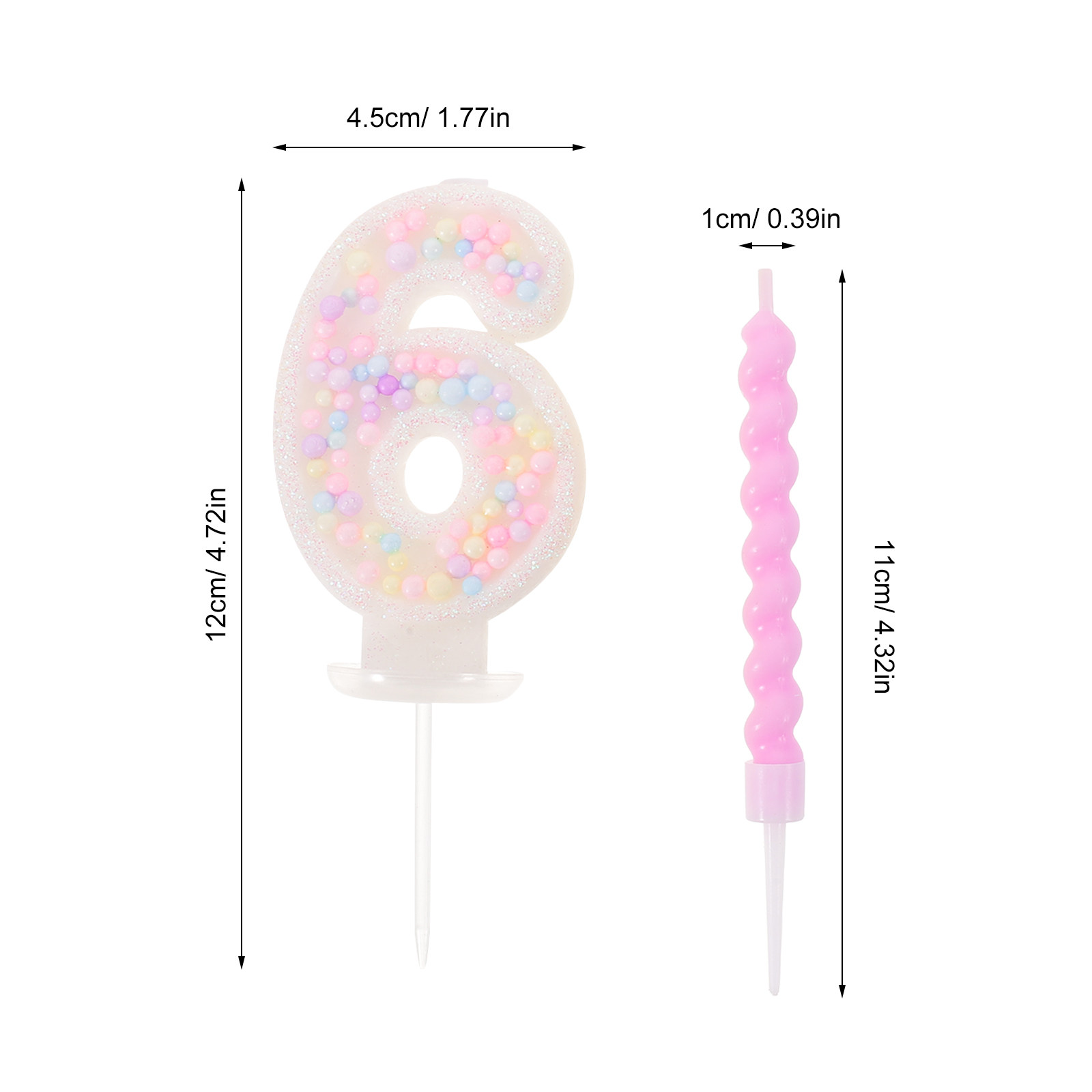 13Pcs Spiral Melting Birthday  - огляд і ціна Paraffin Wax