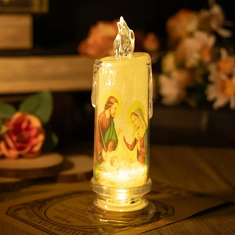 Jesus Virgin Christ LED Candle - огляд і ціна Silk Candle