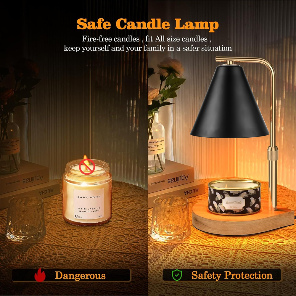 Black Candle Warmer Lamp with  - огляд і ціна Silk Candle