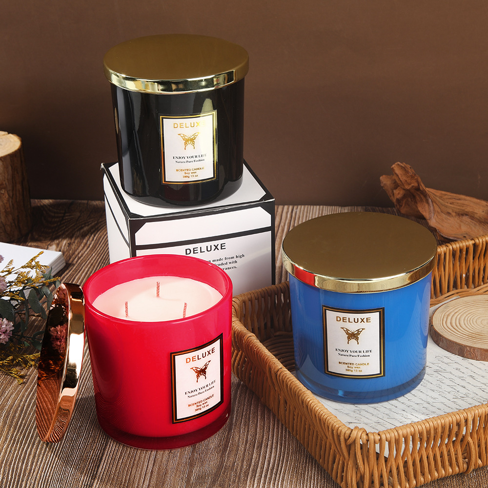 400G gold cover glass scented  - огляд і ціна Candle Fragrance