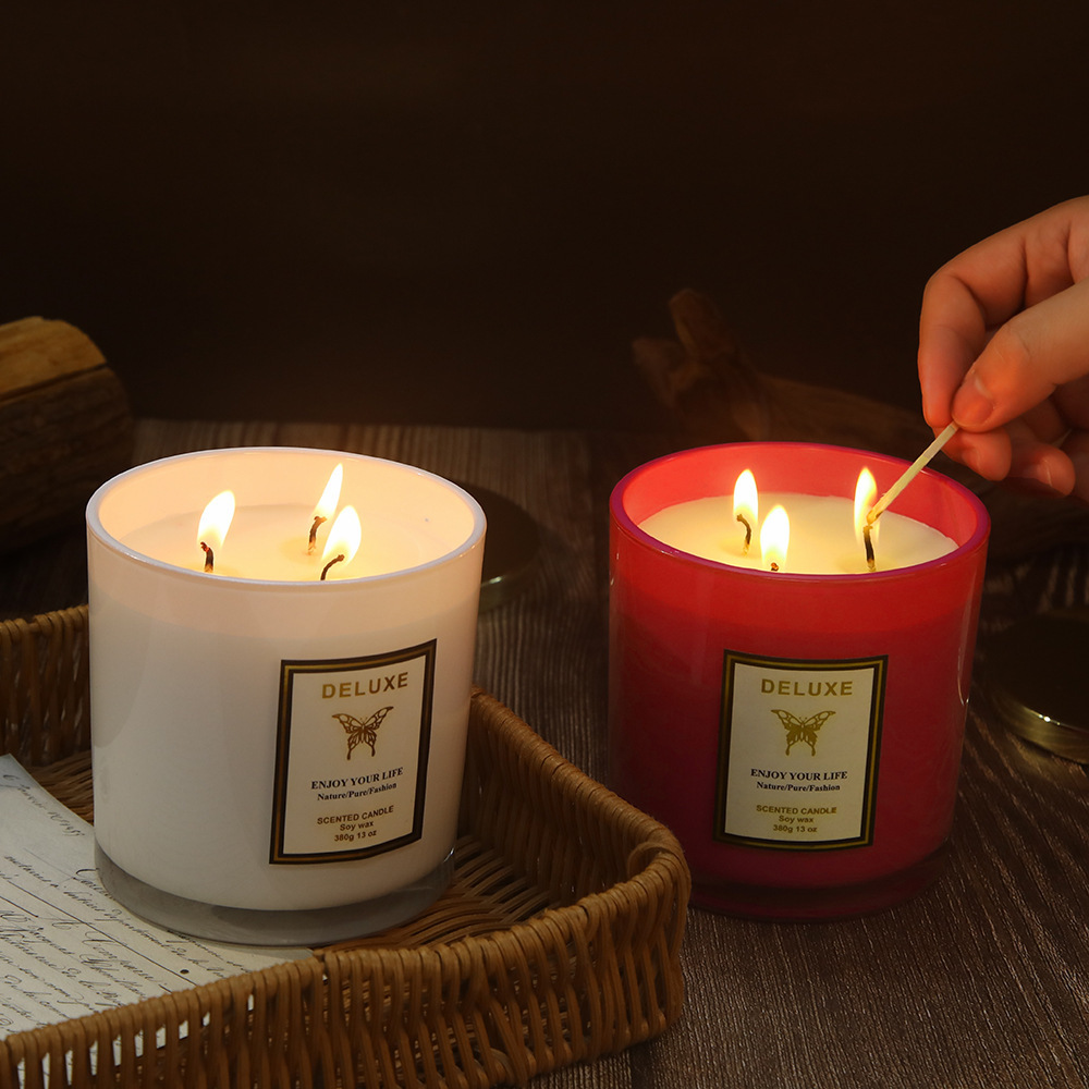 400G gold cover glass scented  - огляд і ціна Candle Fragrance