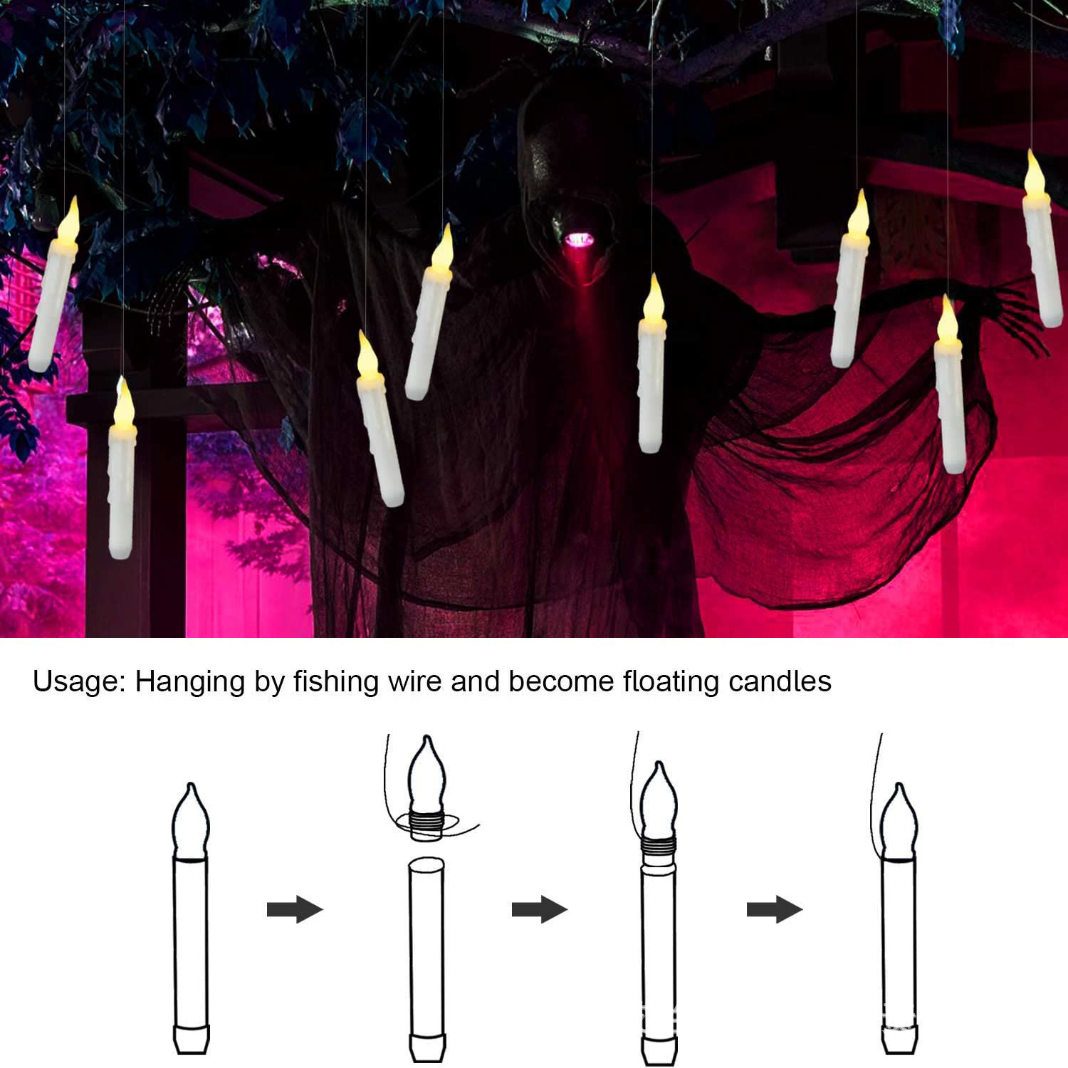 Flameless Ivory Taper Candles  - огляд і ціна Candle Wick