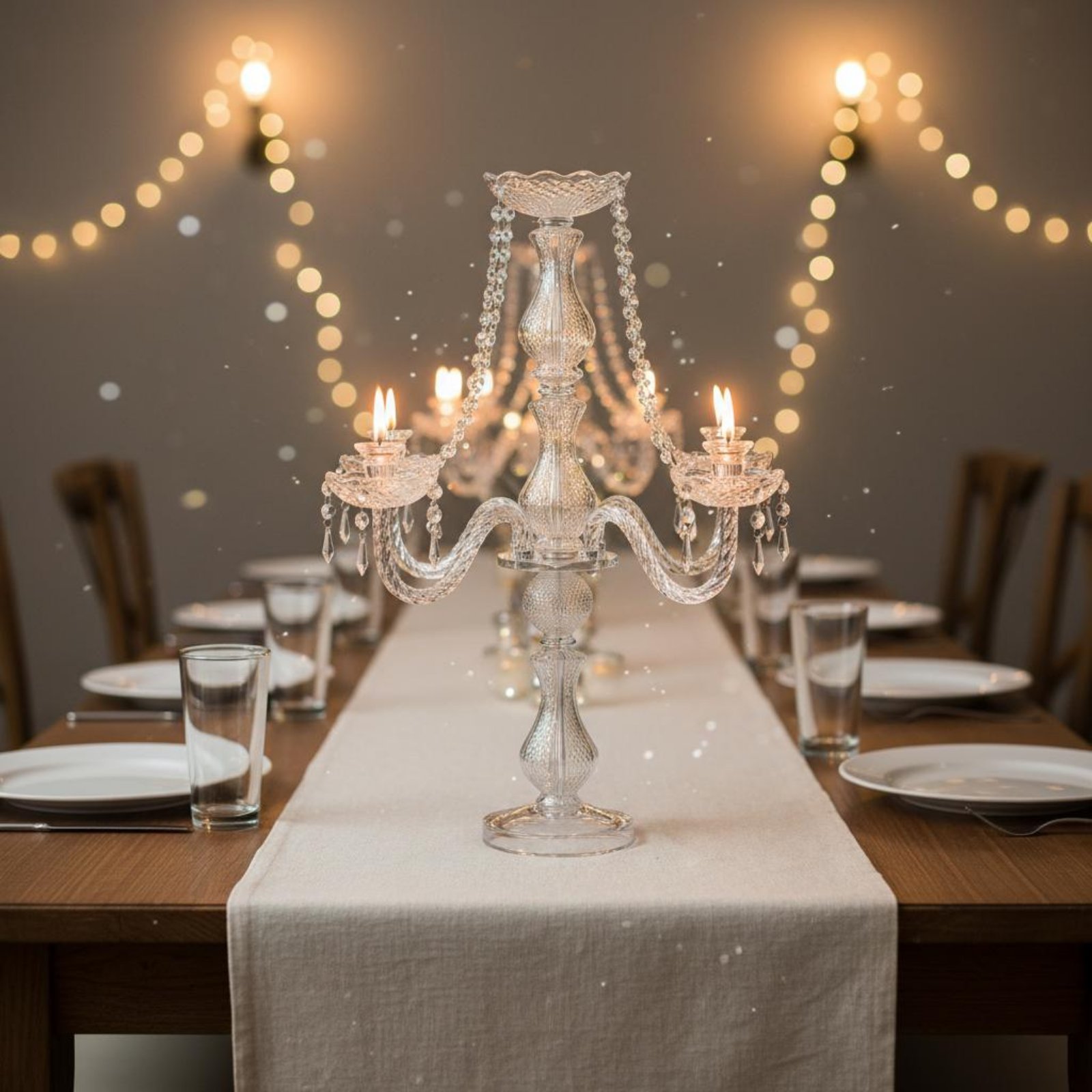 Crystal Candelabra Elegant Wed - огляд і ціна Silk Candle