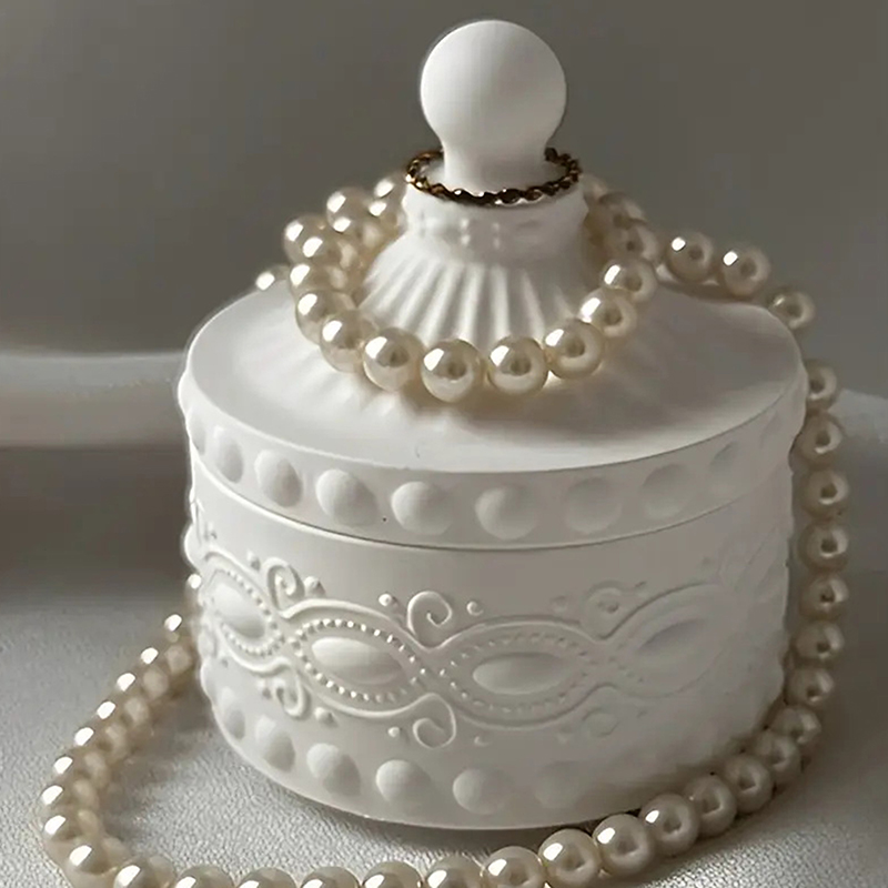 1set Striped Candle Jar Silico - огляд і ціна Candle Containers