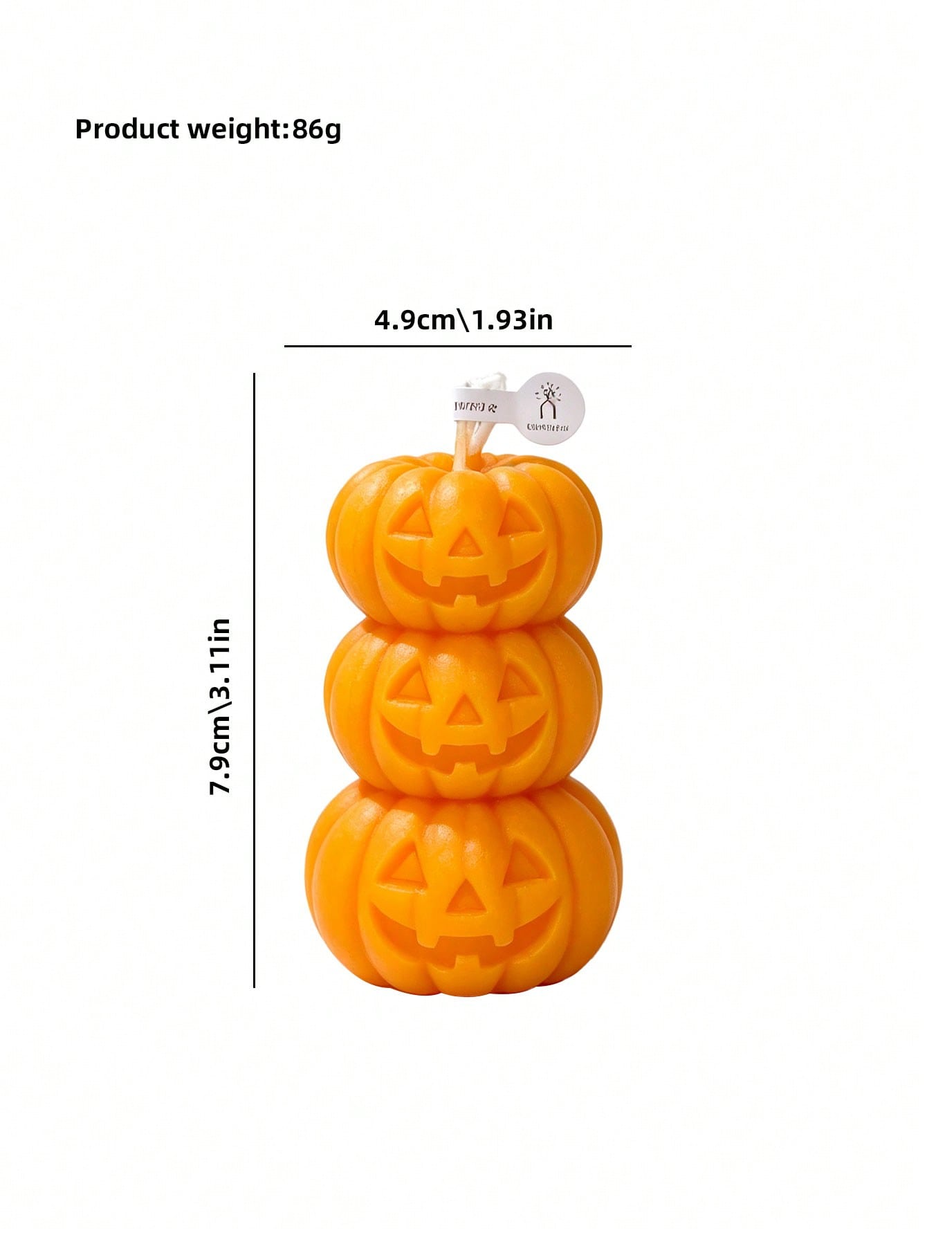 1pc Halloween 3-Layer Pumpkin  - огляд і ціна Candle Fragrance