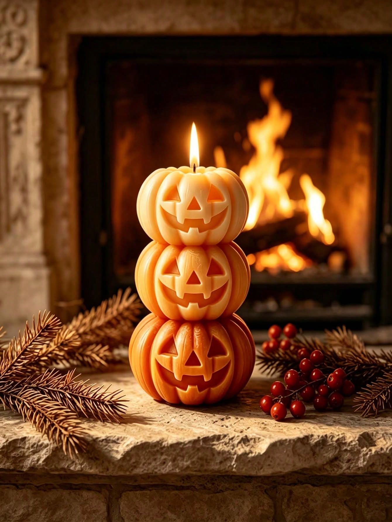 1pc Halloween 3-Layer Pumpkin  - огляд і ціна Candle Fragrance